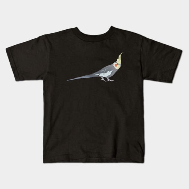 Cockatiel Parrot Kids T-Shirt by NorseTech